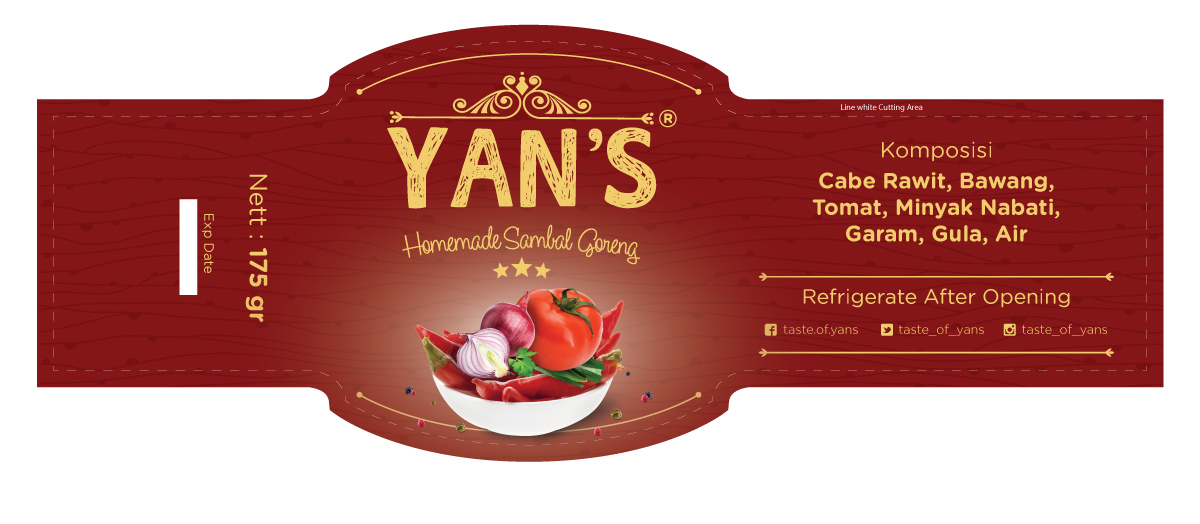 Yans Label Project yans jakarta indonesia Label sticker Chilli bottle creativeindonesia