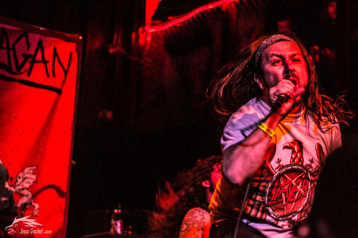 Napalm Death Voivod exhumed Iron Reagan Ringworm concert Reggies chicago metal grindcore lowlight shutterspeed
