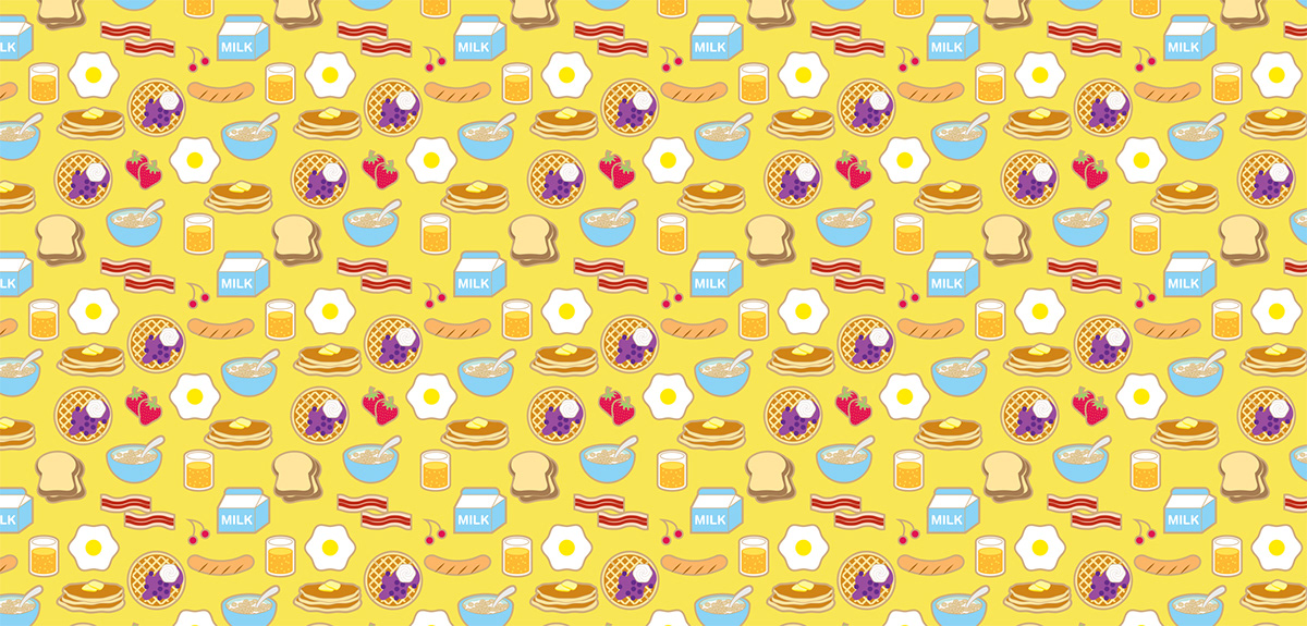 fruits cupcakes Sweets Candy breakfast textile pattern