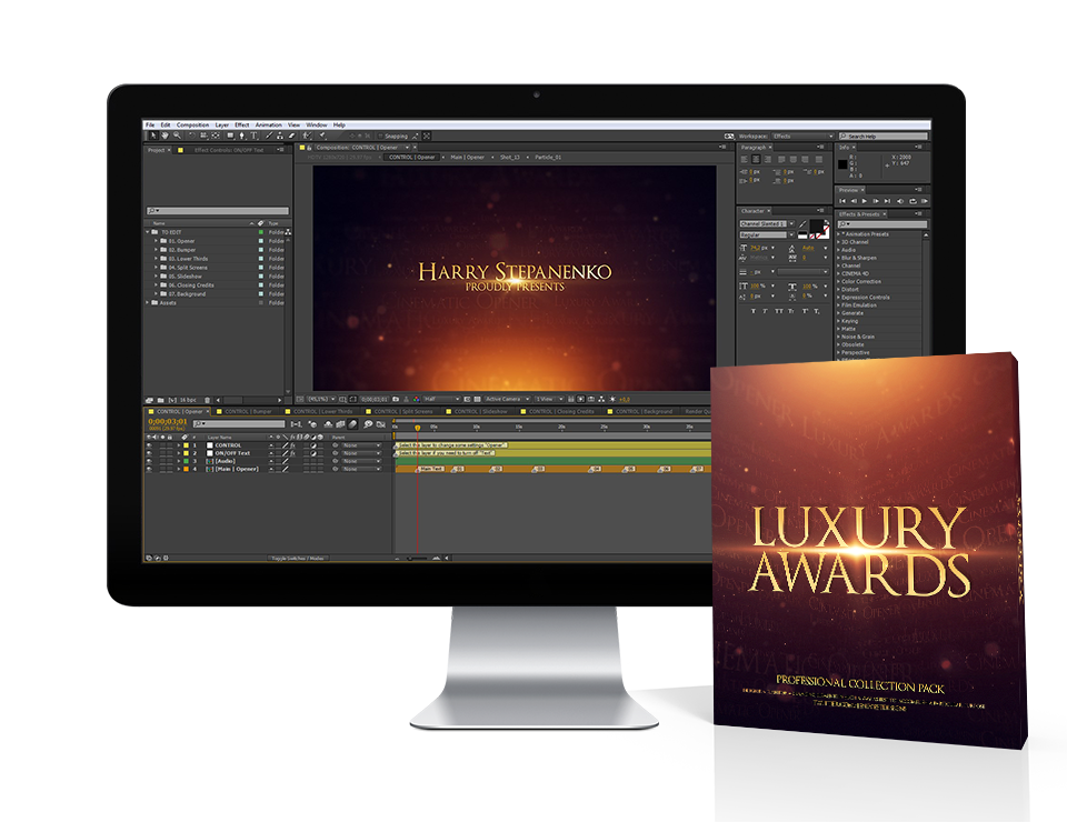 videohive royal luxury Album Love opener Opening wedding slideshow awarding award gold grammy oscar nomination