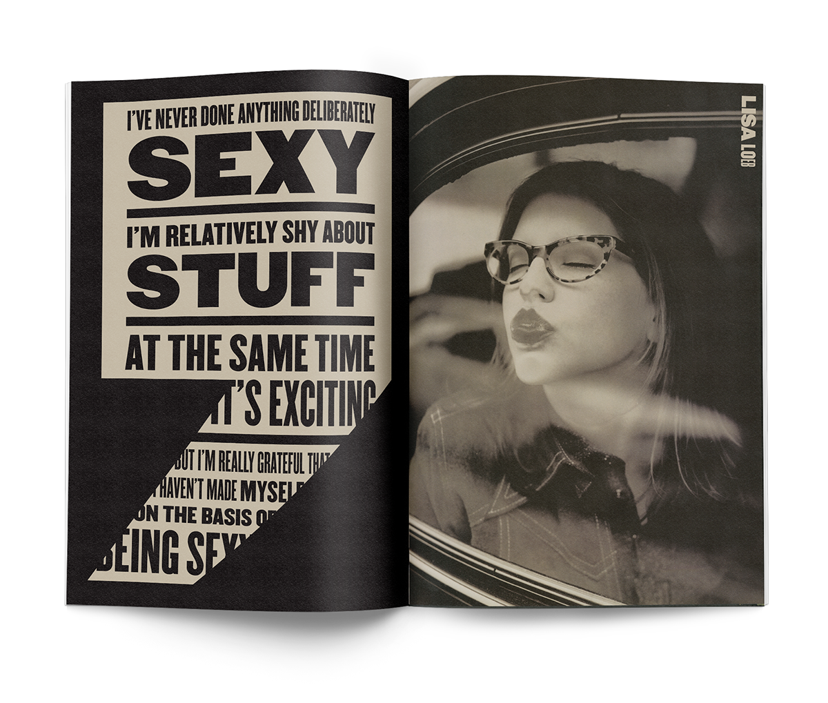 woodtype Crazy Sexy Cool photo book book design editorial Layout
