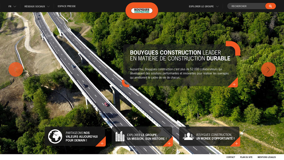 bouygues construction full screen portal construction