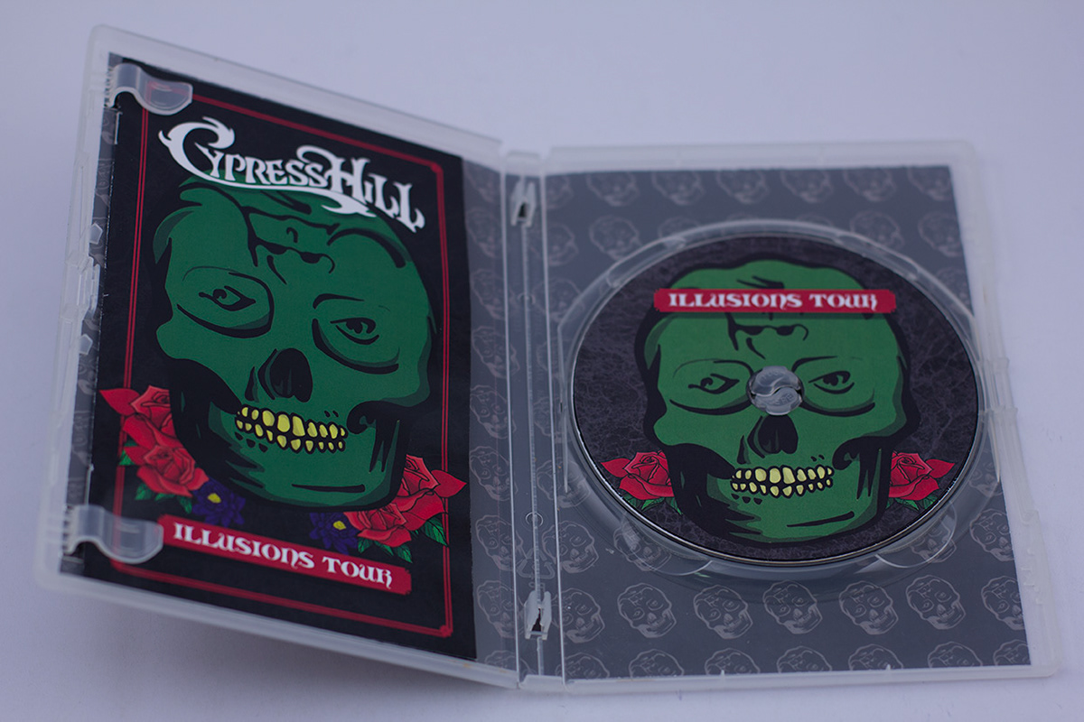 Cypress Hill Illusions Tour DVD buda skulls CD packaging