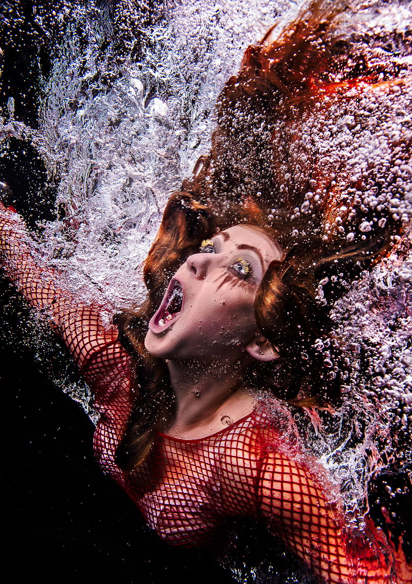 water splash fish heads action actors portraits underwater surreal