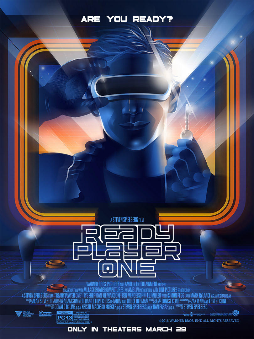 Ready Player One 2018 Movie Art Canvas Poster 8x12 24x36 inch