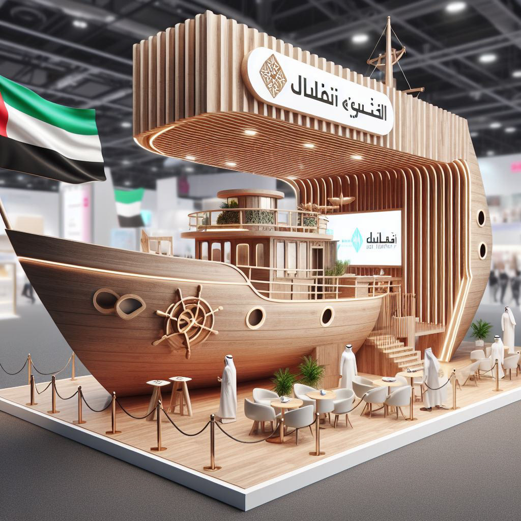 Exhibition  fish ship boat dubai booth Exhibition Design  expo
