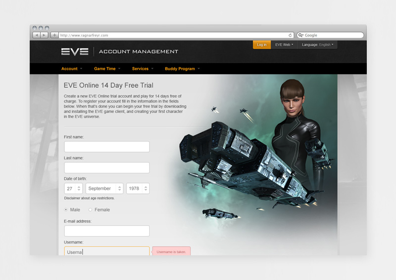 Eve online corporation website