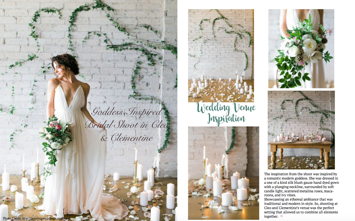 bridal magazine ad InDesign