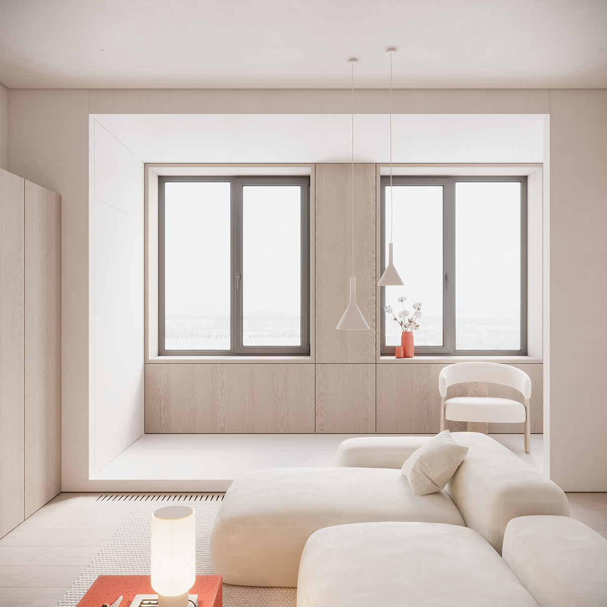 apartment Interior 3ds max architecture visualization ArchiCAD Moscow flat flat design