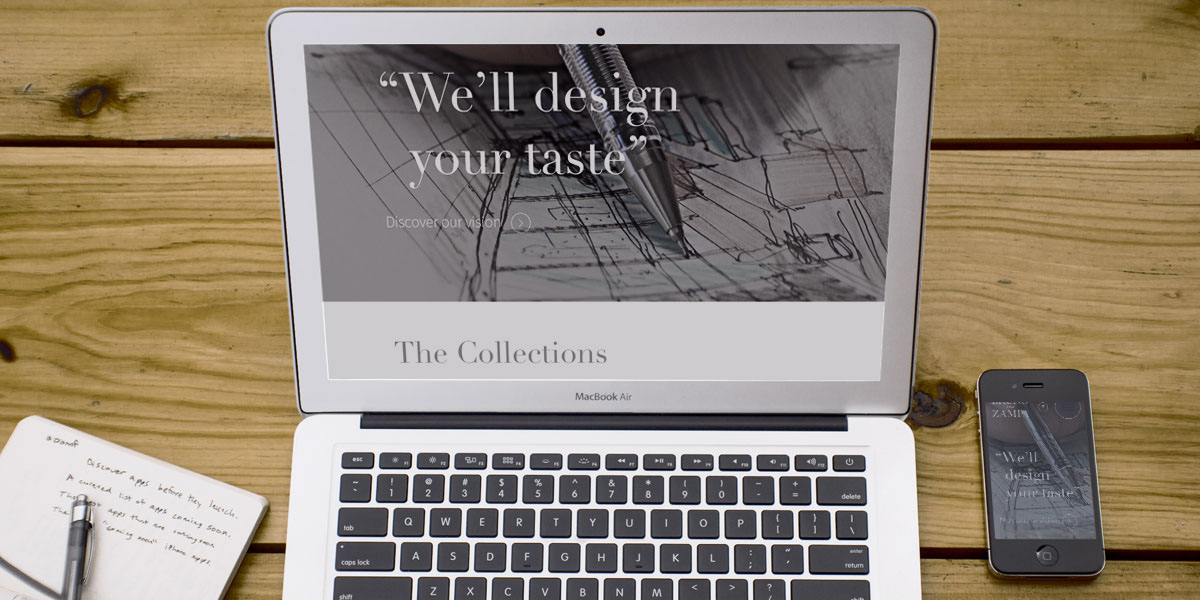Adobe Portfolio forniture Web design