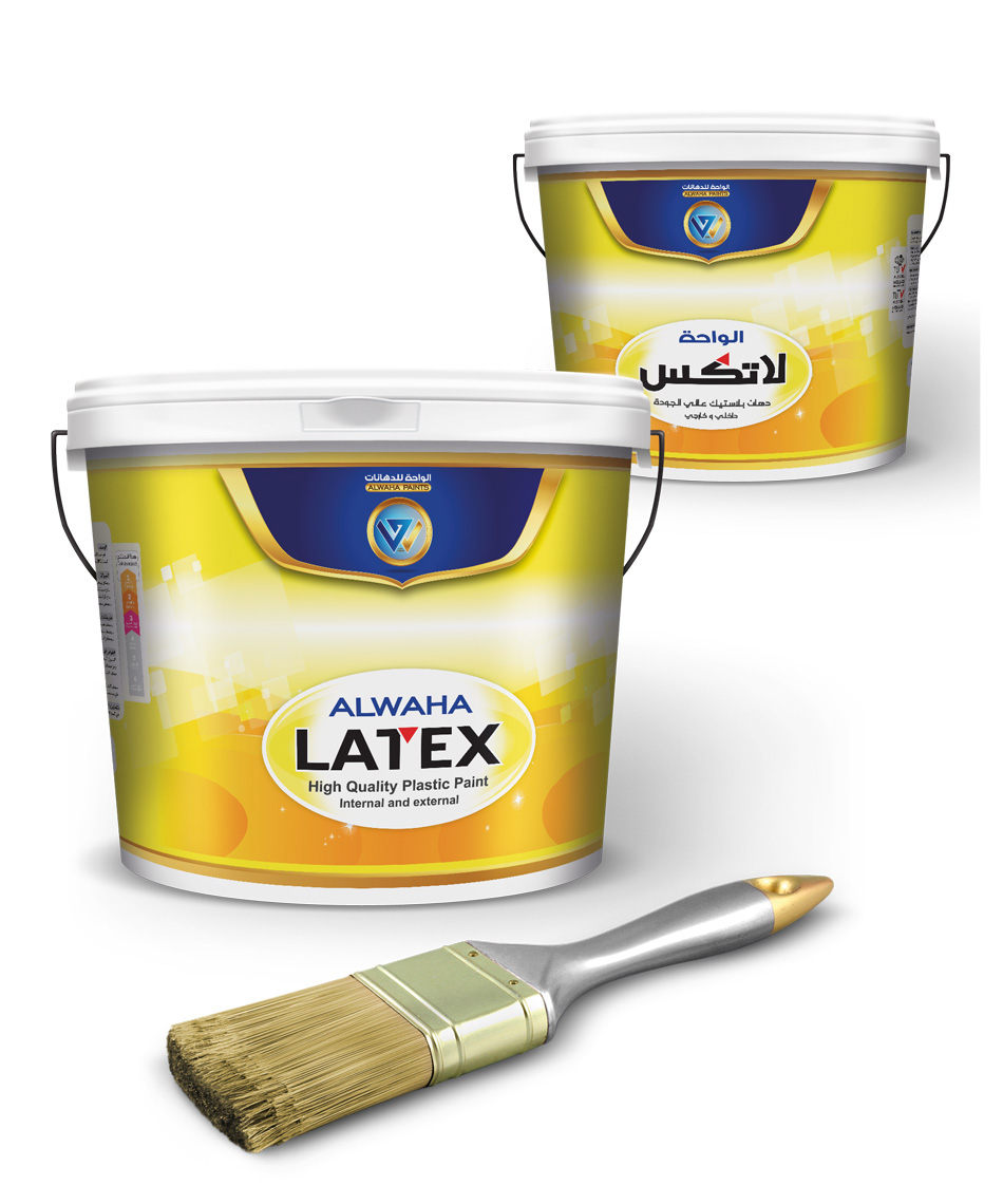 design packag brand paint bucket re-design alwaha paints libya tripoli Misurata company manufacture visual