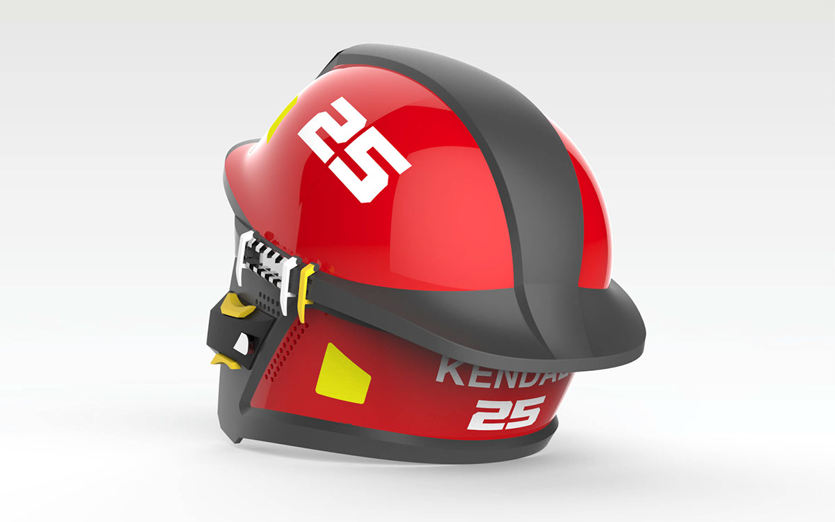 Helmet fire helmet