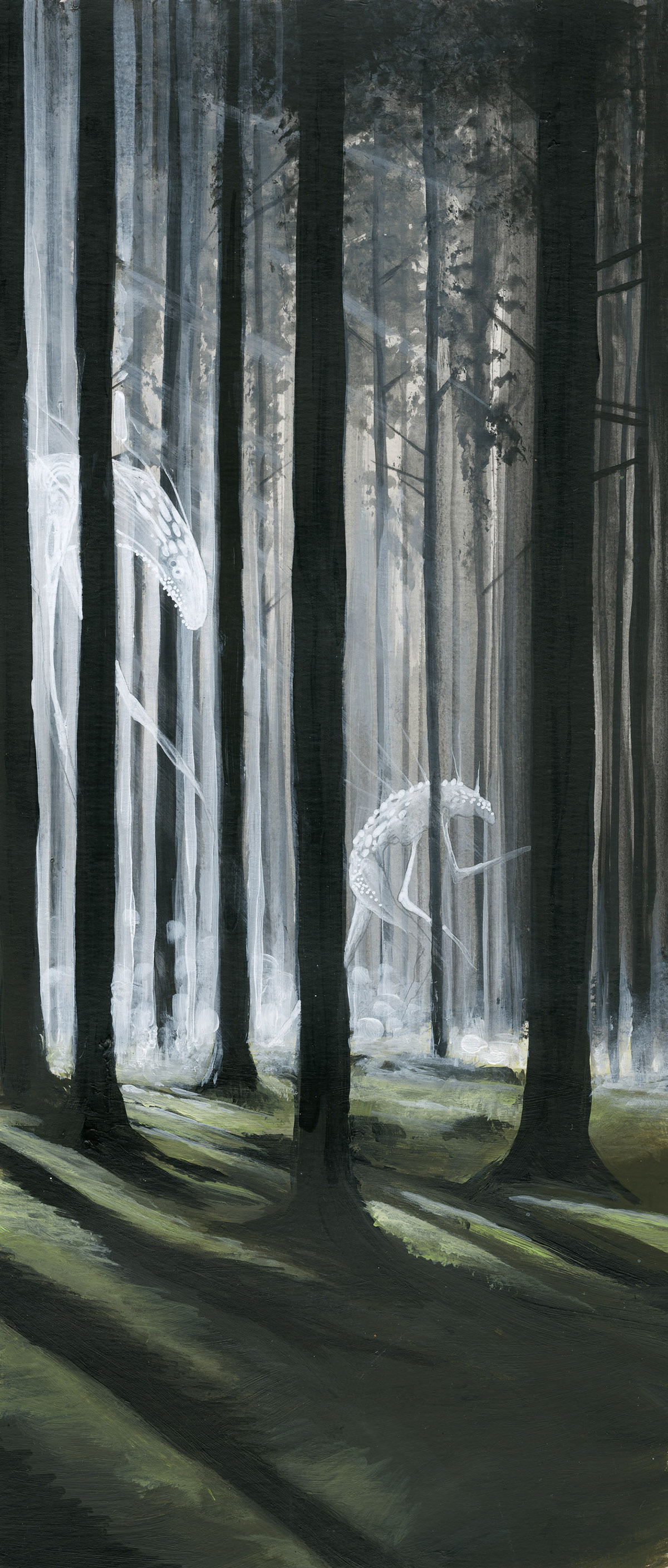 artwork fantaisy Character forest strange draw sci-fi