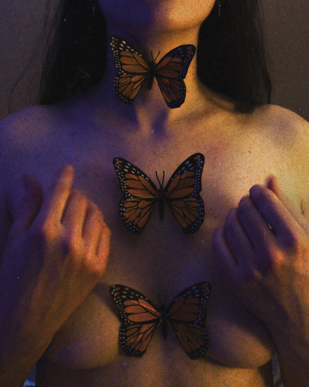 boobs butterfly facetime girl nude pretty romantic skin woman