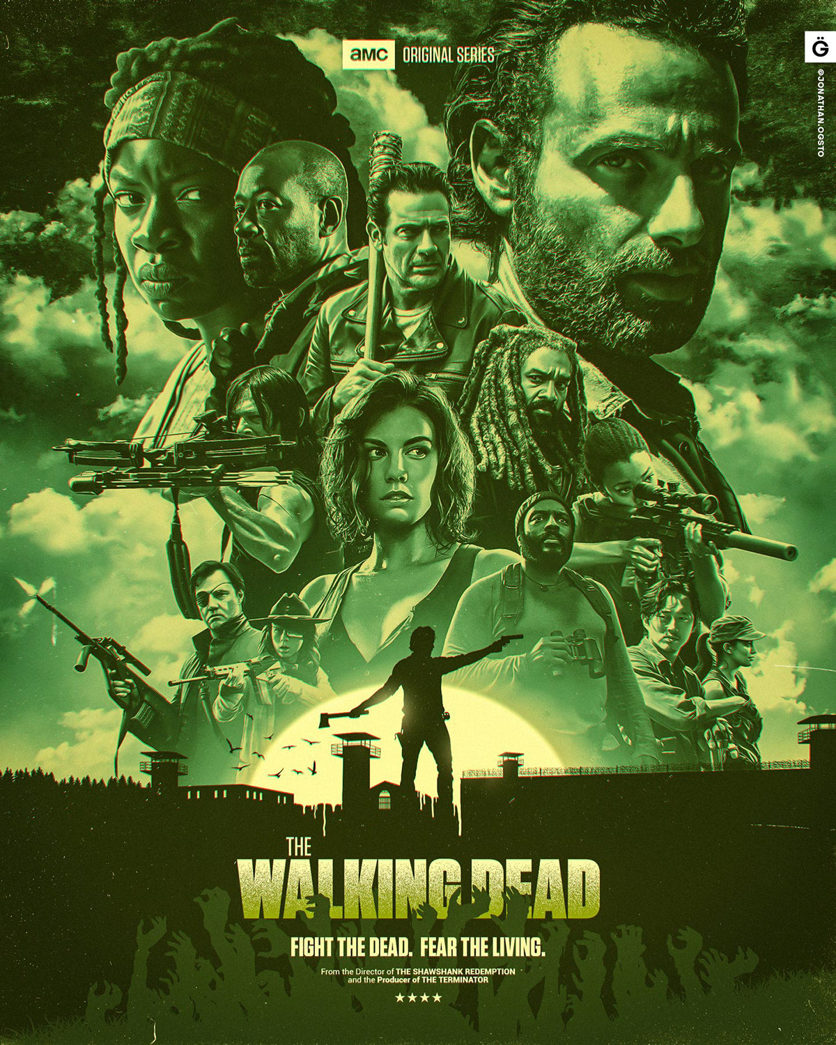 The Walking Dead poster. Type poster. Dead project