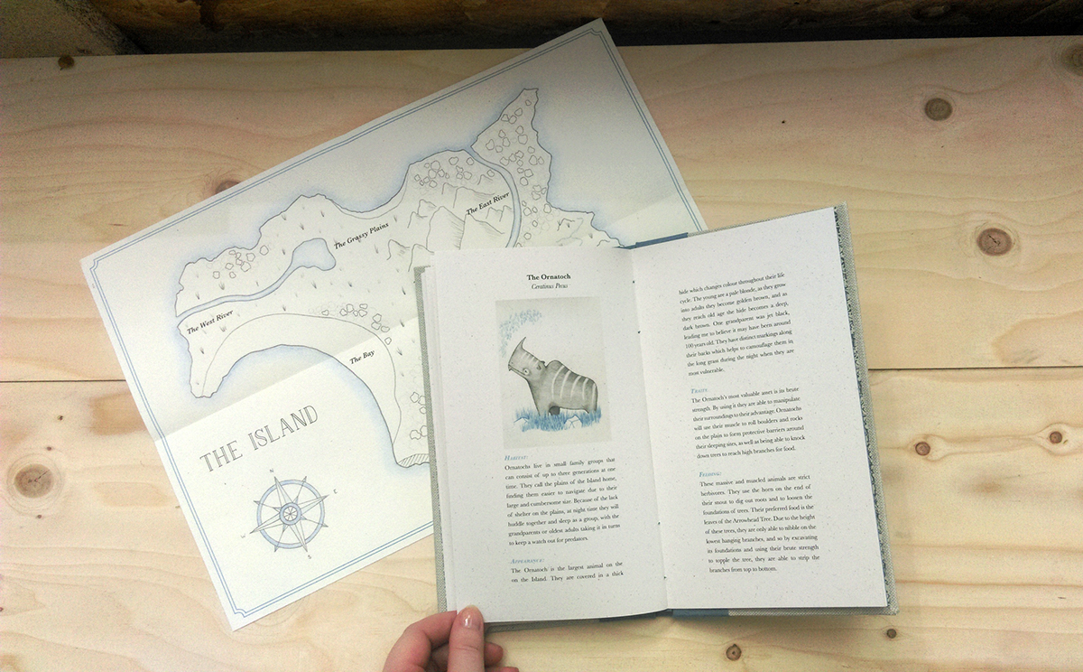 Book Arts book design books fantasy escapism creatures mythical hand made Island animals imaginary