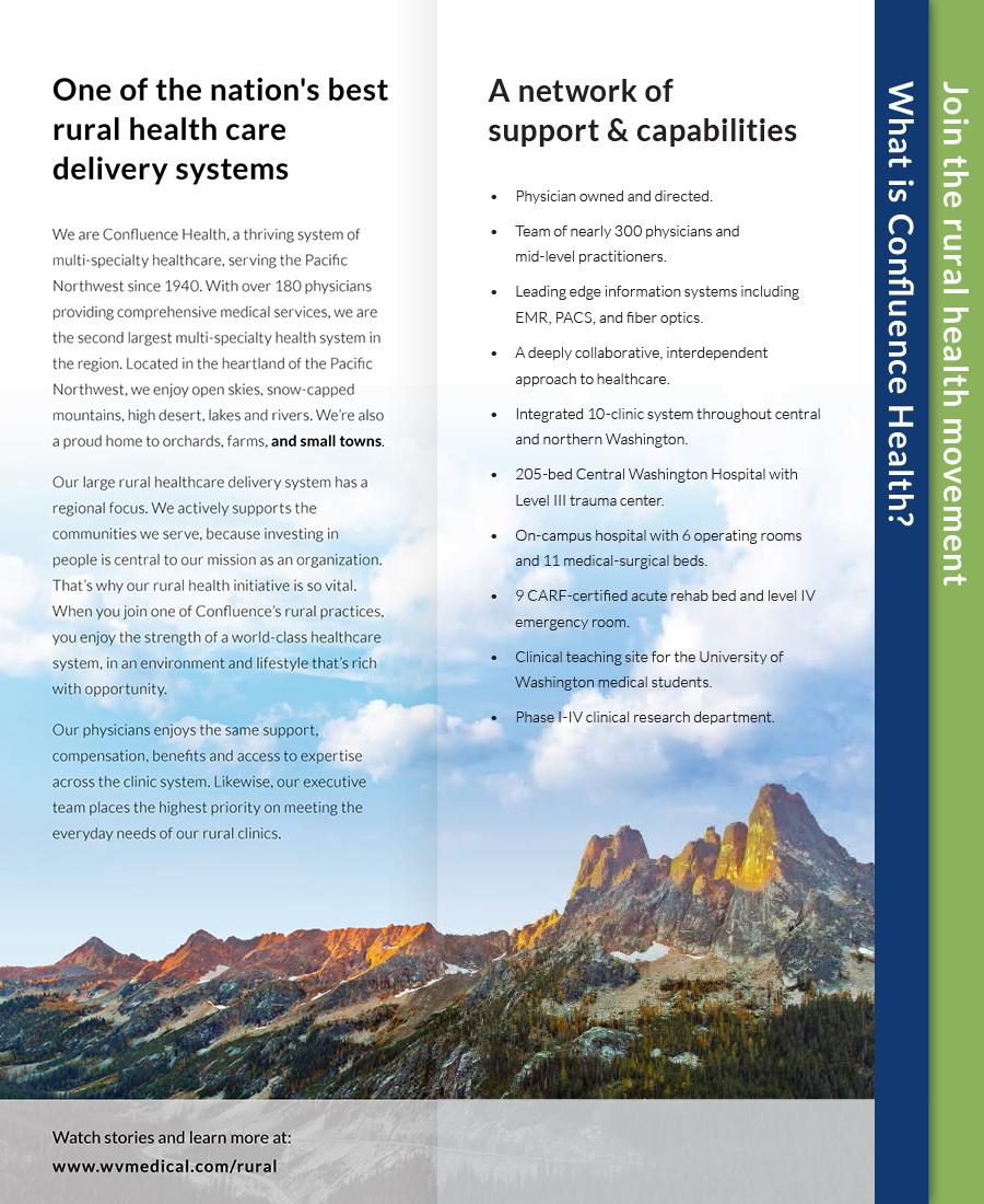 development campaign healthcare video brochure Website Emailer content