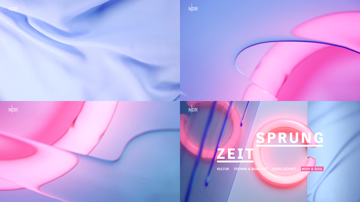 NDR Zeitsprung On-Air animation  tv branding  intro title design arts and crafts broadcast