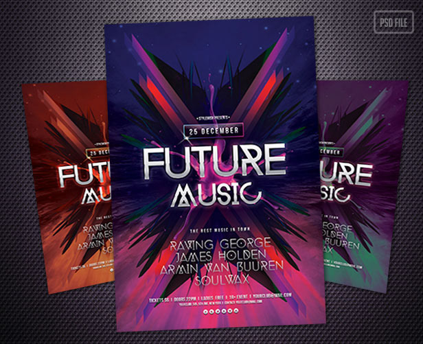 abstract bass club concert DnB dubstep electro electronic Event festival flyer future futuristic house minimal