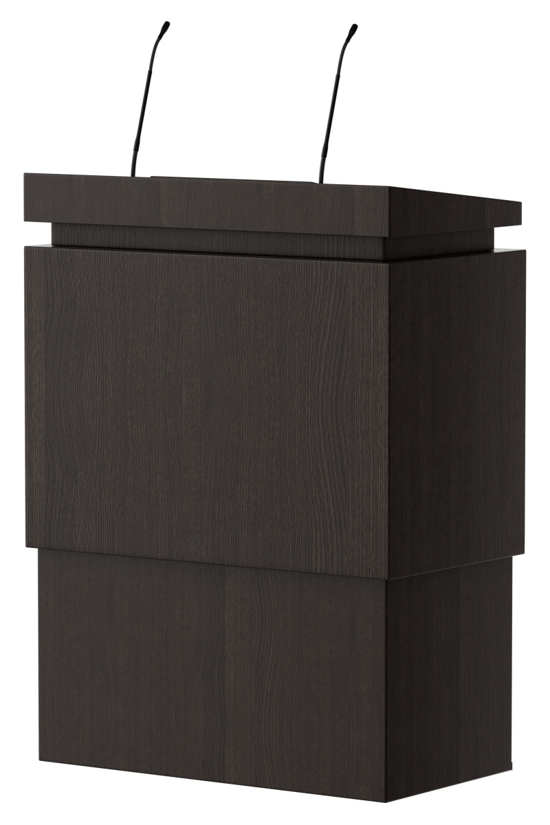 lectern podium Presentation desk ADA compliant Integrated elevator Shure Shockmount pulpit reading desk