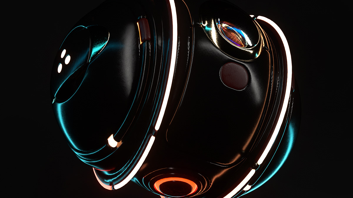 after effects chair cinema 4d luxury mechanical motion neon Octane Render reflexology spherical