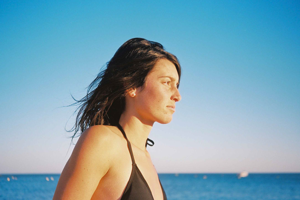 kodak rollei beach insouciance france girl model water Landscape film roll women summer