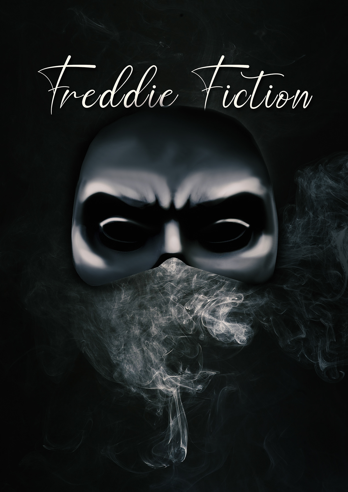 Freddie Fiction haroon rashid Musical Poster dark digital art dark poster  Digital art poster DIGITAL PAINTING POSTER  mysterious poster smoke digital painting