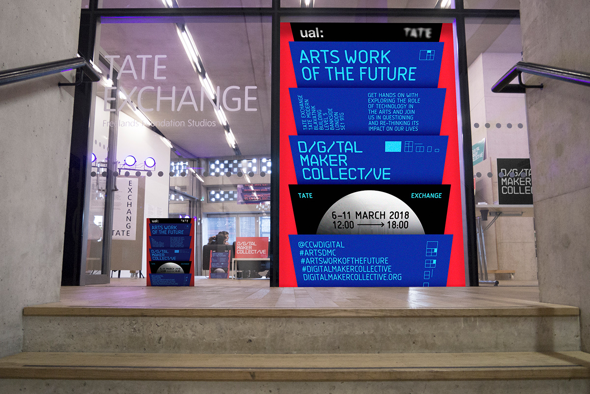Tate typography   brand identity Exhibition  campaign Moving Image digital branding  pop colours