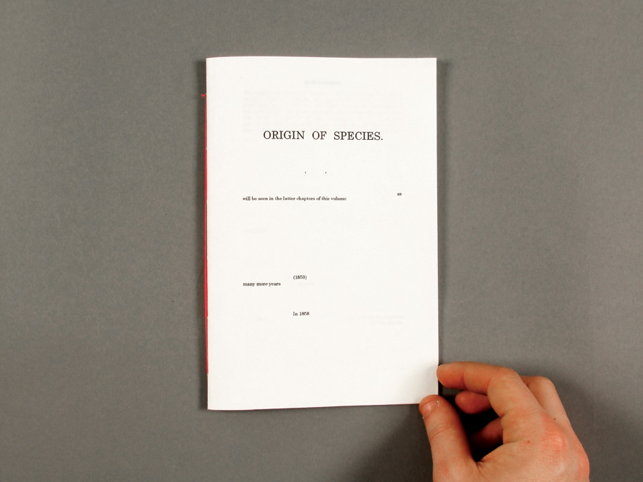 charles darwin evolution book design publication conceptual graphic arts Book Arts Book Binding publishing  