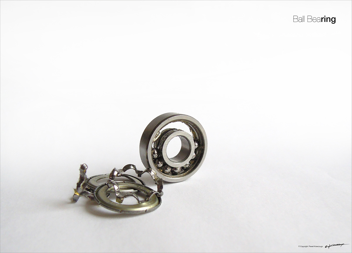 jewelery ring bearing upcycling steel