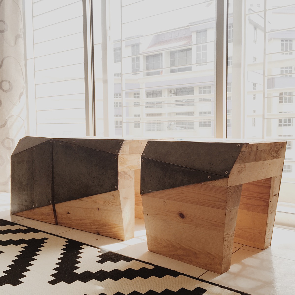 stool woodwork facet Bench Design
