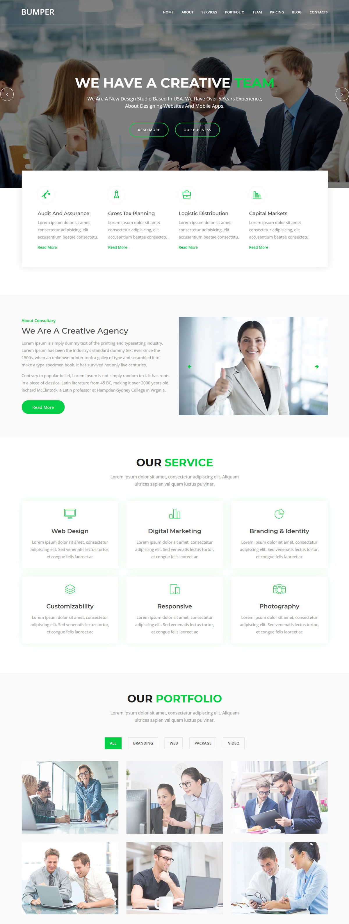 agency bootstrap business corporate creative css3 html5 modern Responsive