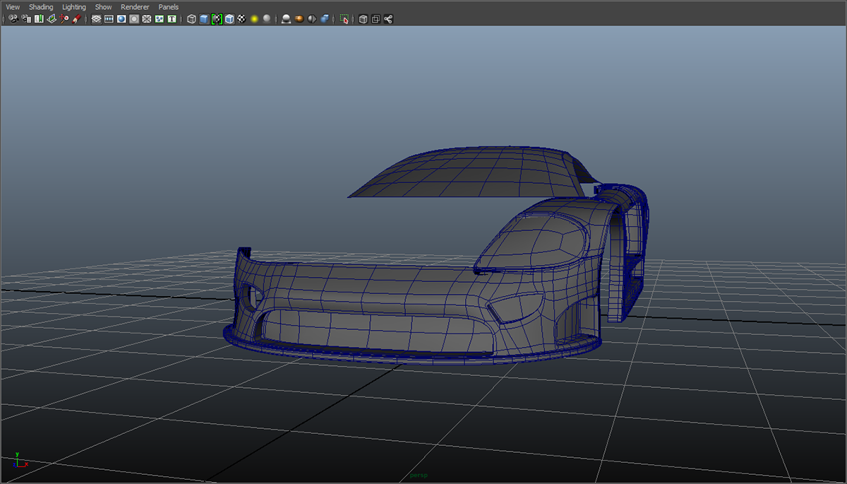 3D model 3D modelling car Maya digital media Hard Surface Modelling HDR mental ray Justin Marshall digital tutors