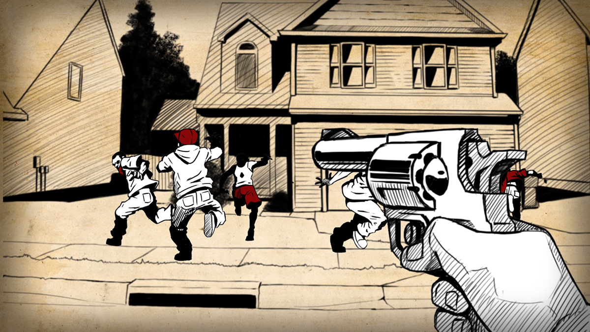 Animated reenactment  animation  documentary gangster
