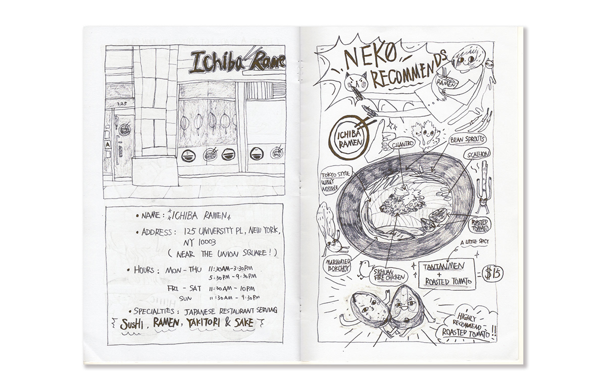 comic Comic Book Comic Zine delicious Food  Food Guide restaurant Selfpublishing storytelling   Zine 