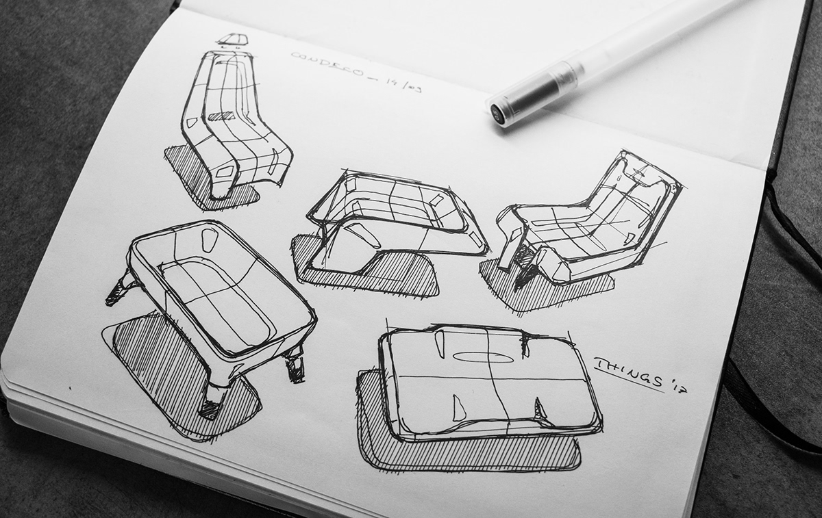 sketching design ID Sketching industrial design  product design  designsketching Drawing  product sketch shoes backpack