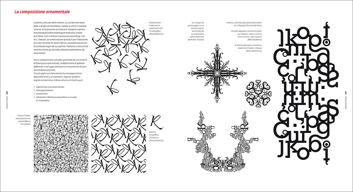 progettazione editoriale progettazione grafica insegnamento teaching tipografía creativa Creative typography
