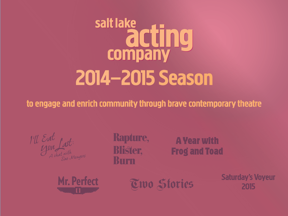 Salt Lake City Salt Lake Acting Theatre posters Program covers postcard