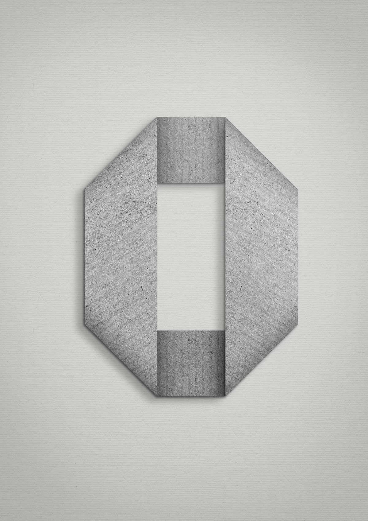 numbers paper cut origami 