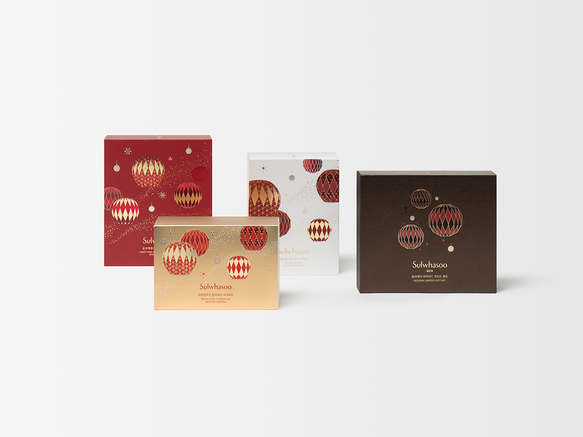 graphic design  limited edition packagedesign Holiday Edition Cosmetic package SETBOXDESIGN