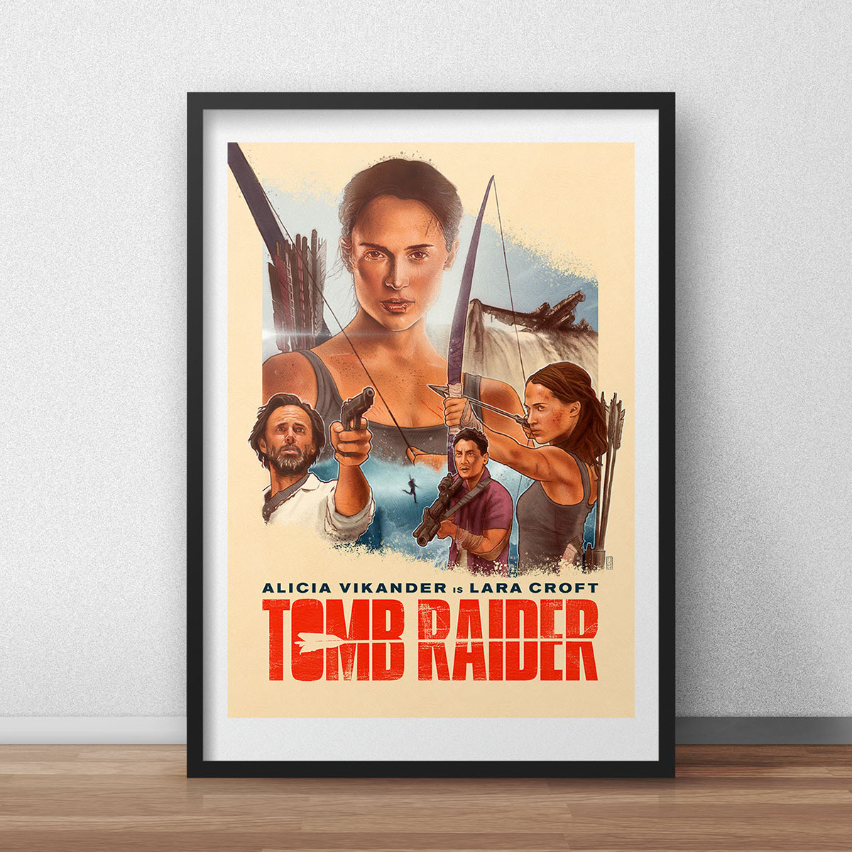 tomb raider lara croft alternative movie poster Alicia Vikander