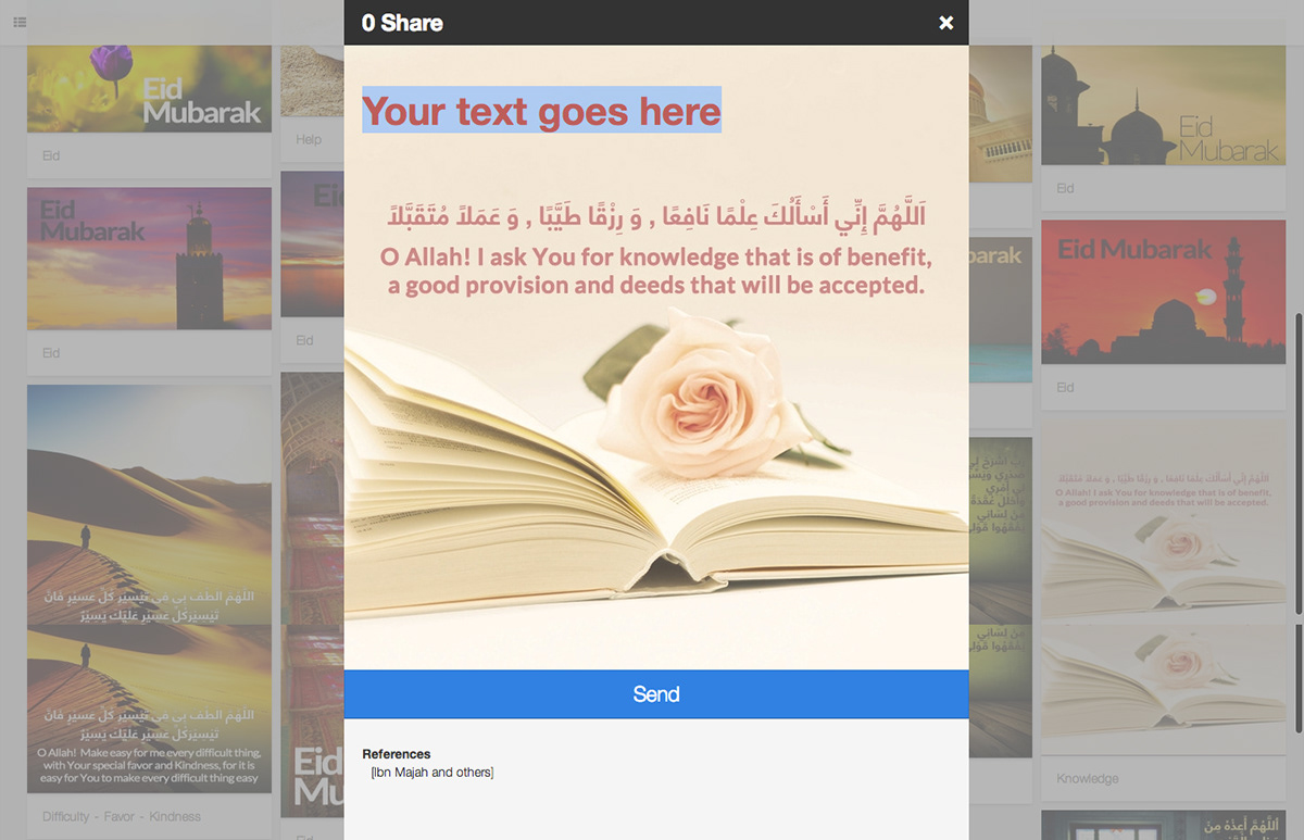 UI ux muslim greeting web application application card cards Colourful  Eid ramadan Ramadhan mobile web
