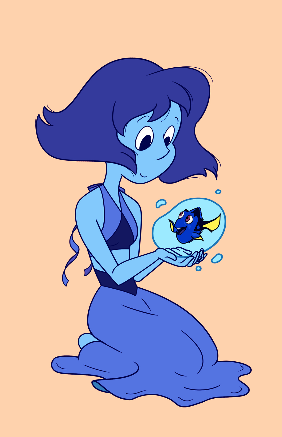 Steven Universe lápis dory Fan Art finding Nemo Lazuli eckertainment pixar disney