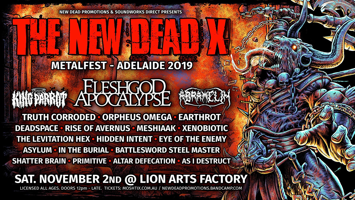 metal festival heavy metal death metal fleshgod apocalypse poster gig t shirt design orbus deadsign Speed Art Adobe Photoshop