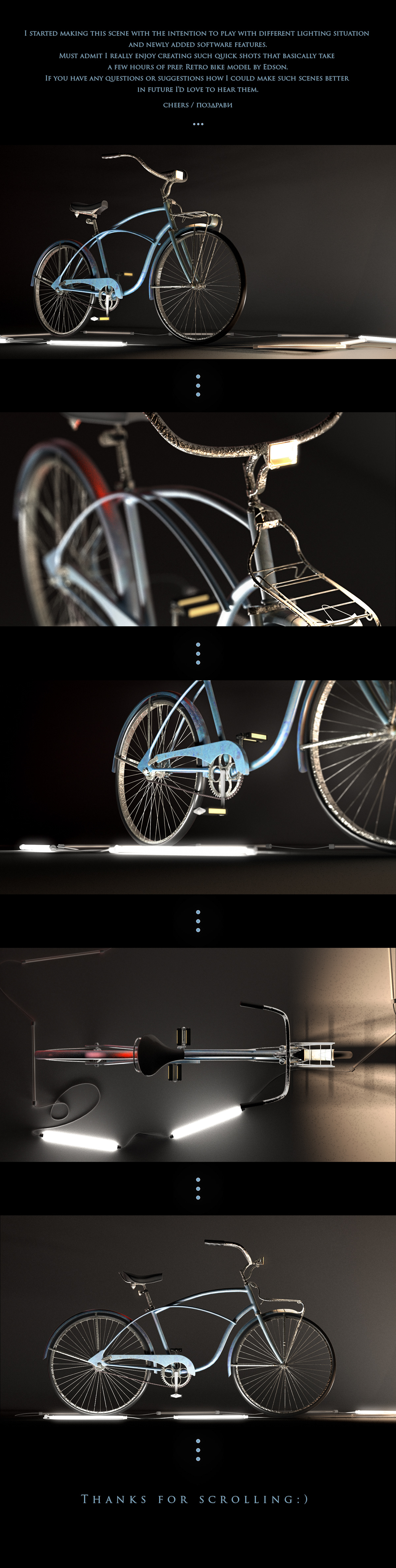 Bike product shot studio lighting