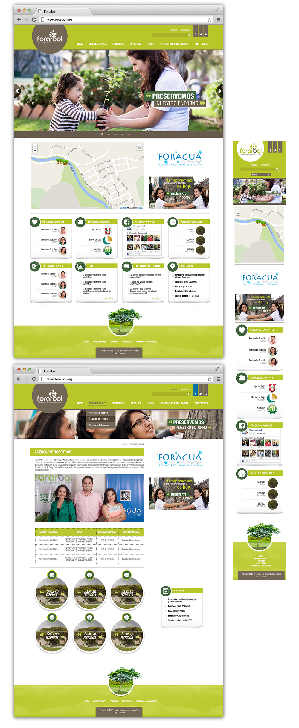 Website ux/ui design Ecuador loja forarbol