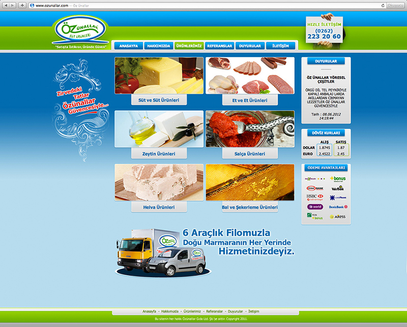 UI grafik tasarım web tasarım psd toptan ve perakende süt ürünleri et ürünleri zeytin salça helva bal ve şekerleme
