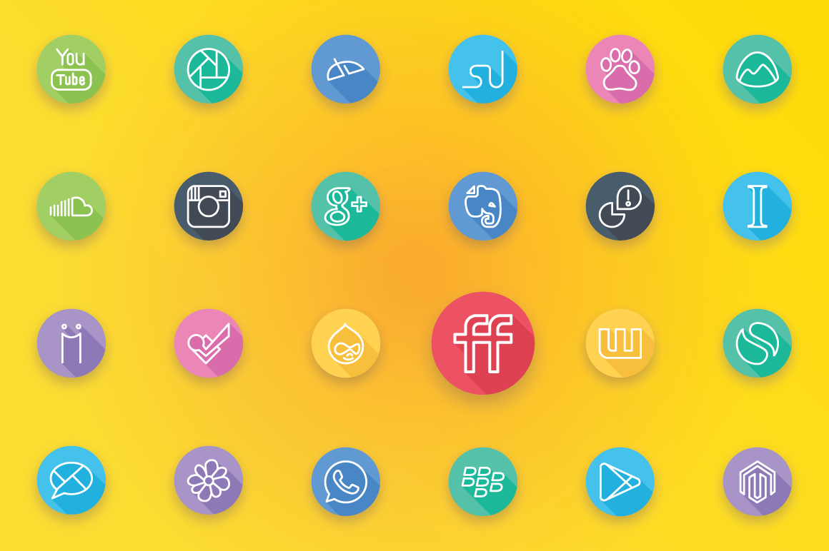 flat icons line icons FLAT LINE ICONS social icons social media icons social media social social network design icons vector free icons app icons ios icons free