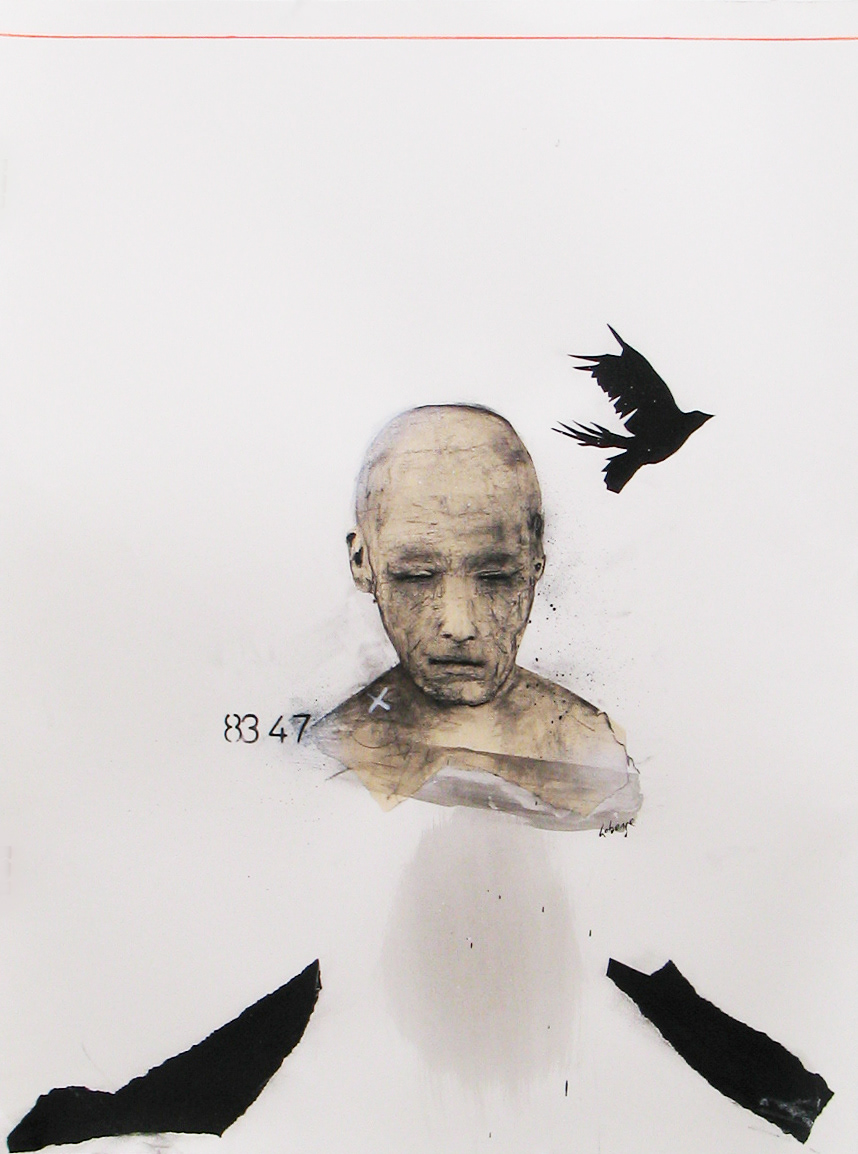 ink  aerosol  charcoal  sprititual paper collage