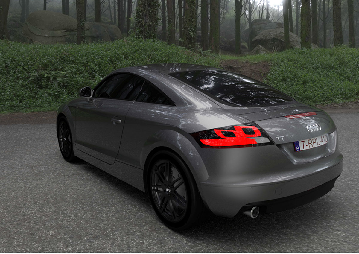 Audi audi tt 3D Modelling alias autostudio alias automotive Autodesk Nurbs Modelling VRED production car 3D model VRED renders